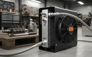 Hydraulic oil cooler for mobile and industrial systems